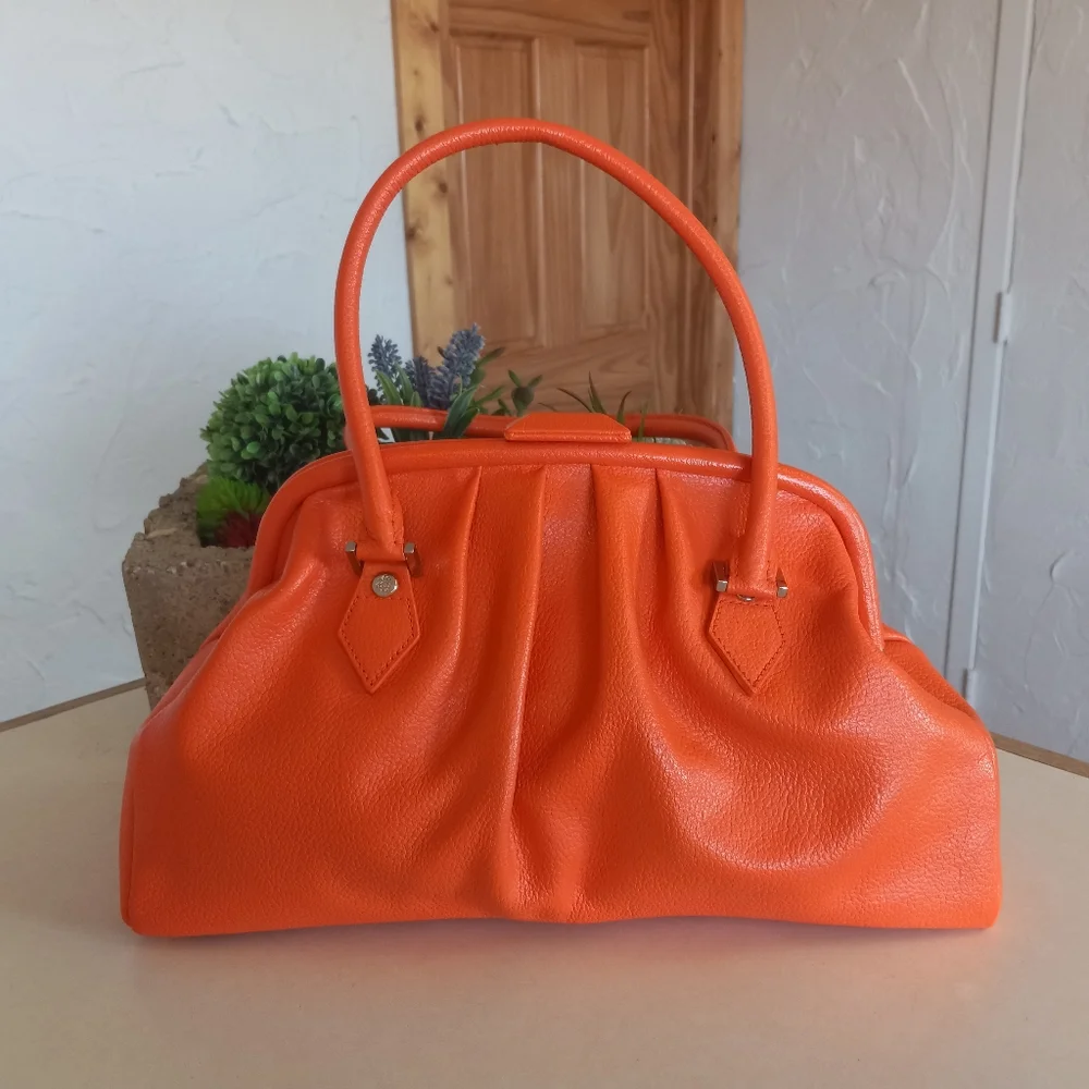 Brooks Brothers Frame Satchel bag, leather painted